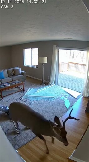 🦌 DEER BREAK-IN CAUGHT ON CAM 📹