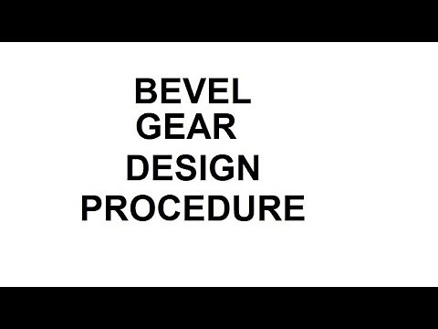 Bevel Gear Design Procedure (Steps) How to calculate module of Bevel Gear