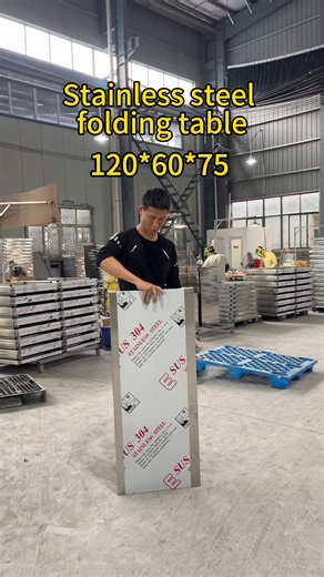 📦 Stainless Steel Folding Table · Factory Bulk Supply ✔️ Direct from Chinese Factory｜Cut out middleman costs, keep all profits 📦 Stainless Steel Workbench｜Factory Wholesale ✨ Brushed finish countertop for aesthetic durability ✨ Rounded edges for safety and scratch resistance ✨ Full customization available, including logo printing 🚢 Export packaging & worldwide shipping ✔️ Durability-tested for high-frequency use (markets, exhibitions, cafeterias) ✔️ Mixed batch orders accepted | 24-hour respo