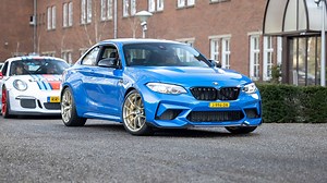 10K views · 45 shares | This video features the brand new BMW M2 CS which we saw multiple times in 2021 and 2020. The M2 CS uses the same 3-liter inline 6 engine from the M4 Competition. This engine produces 450HP and 550Nm of torque, that's 40HP more than the M2 Competition. The car accelerates to 100 km/h (62 mph) in 4 seconds and reaches a limited top speed of 250 km/h. In this video you can see some accelerations and revs. | ExoticCarspotters | Facebook