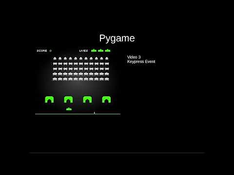 Pygame 3 Keypress Events