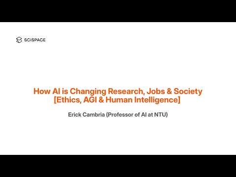 How AI is Changing Research, Jobs & Society | Erick Cambria (Prof. of AI at NTU)