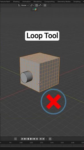 Blender Loop Tools Trick 😱 | Speed Up Modeling in Seconds | #Shorts