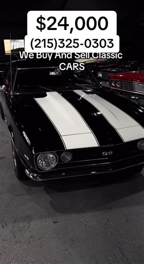 1967 Chevrolet Camaro up for sale today for just $24,000 send me a message now if you’re interested in purchasing this vehicle before it’s sold! ⭐ Financing Available 🚛 FREE SHIPPING Nationwide! #1967 #Chevrolet #Camaro #Usa #Canada