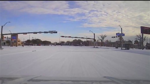 Winter storm: Conditions in Denton County at 9 a.m.