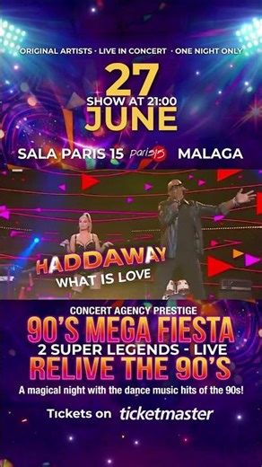 You're at the best 90s party in Malaga 🕺 (Haddaway & Mr. President)