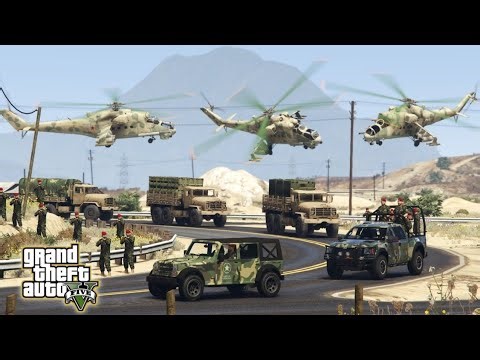 USA Fighter Jets & Irani Helicopters Attack on Israeli Military Convoy & Airport of Tel-Aviv - GTA 5