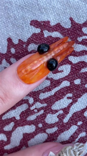 Filming a Shrimp on My Finger: A Funny Nail Art Moment