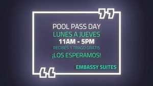 Regresa el "pool pass day" en la mejor piscina en el Embassy Suites...