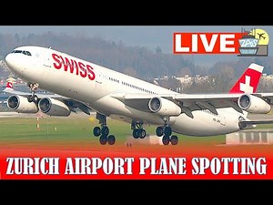 🔴LIVE Zurich Airport Sunday Rush Hour Plane Spotting