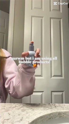 Grwm with bubble products!!!! #bubbleskincare @bubbleskincare #skincare #grwm #preppy #cute #wow