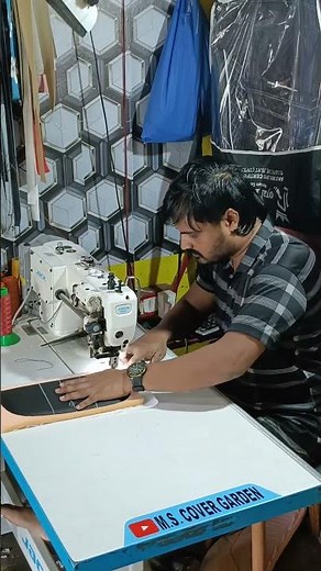 🔥 Professional Car Seat Cover Making | Folding + Stitching Tutorial #shorts