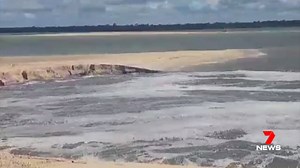 208K views · 446 reactions | Another sinkhole has opened up at Inskip Point, stripping chunks of sand away from the beach. It appeared after the recent deluge near where vehicles are loaded onto the barges to go to Fraser Island. There's been a number of sinkholes at Inskip in the past decade, the most serious in 2015 when camper trailers, cars and tents were swallowed up. Vid: Wayne Kerr. 7NEWS at 6pm. www.7NEWS.com.au #7NEWS | 7NEWS Sunshine Coast | Facebook