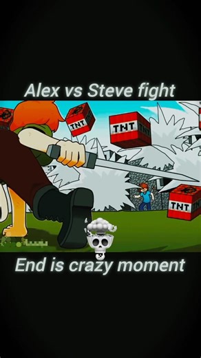 Alex vs Steve fight #minecraftmemes #minecraftfight #memes