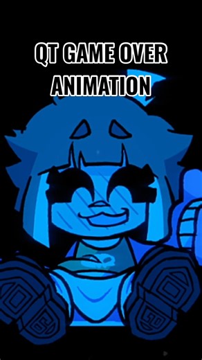 FNF QT GAME OVER ANIMATION #fnf #fnfmod #animation