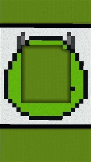 pixel art Satisying Mike wazowski #pixelart #minecraft #monsterinc #short