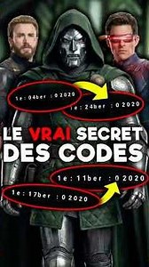 Le secret des codes de Avengers doomsday ? #marvel #marvelstudios #mcu #avengers #mcu
