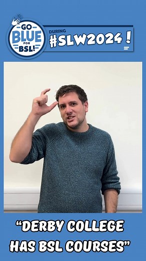 Did you know that we run BSL courses from entry level up to level 2? Find out more about our BSL courses: https://bit.ly/DCGBSL #BSL #signlanguage #SignLanguageWeek | Derby College