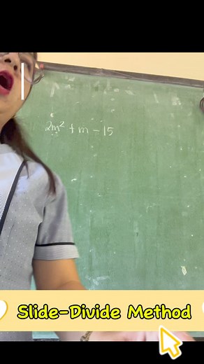 578K views · 8K reactions | Factoring General Trinomial, A ≠ 1 (Slide-Divide Method)#mathematics #Math8 #mathtutor #mathlesson #mathematician #MathTinik #mathskills #mathisfun #mathteacher #MaamPagayon | Mommy Eiram MiniVlog | Facebook