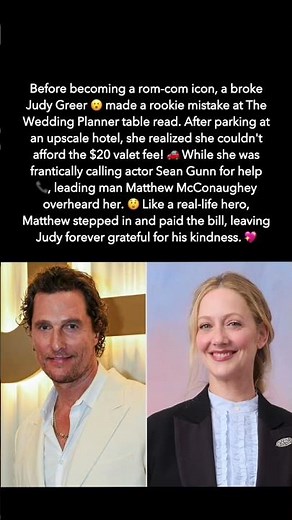 How Matthew McConaughey Helped Judy Greer Before The Wedding Planner Movie #shorts