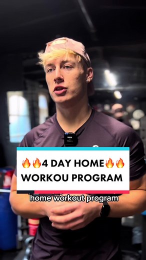 4-Day Home Workout Program for Fitness Enthusiasts