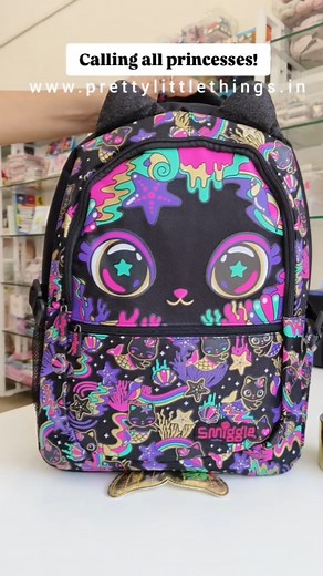PRETTY LITTLE THINGS on Instagram: "Let your little princess sparkle with our ultra-cute, vibrant, and stylish Smiggle backpacks! Perfect for adding a touch of shimmer and premium quality to their day. 🌟👑 All designs are available at our Malad West store OR You can also shop from our website www.prettylittlethings.in #PrincessStyle #SmiggleMagic #stylishbags #stylishbackpacks #fyp #kawaii #original"