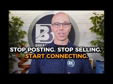 Stop Posting. Stop Selling. Start Connecting.