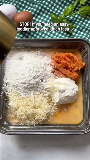 Cheesy Sweet Potato Lunch Slice | Baby Led Weaning Recipes | BLW Recipe #blw #babyledweaningrecipes