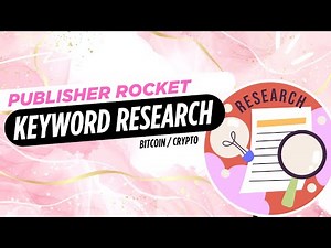 Publisher Rocket - Keyword Research for Book Titles - Bitcoin / Crypto