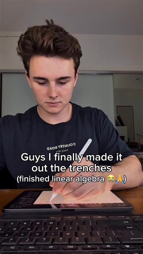 Matt Martin on Instagram: "Calc and linear algebra II content done and dusted. It was so much fun 😃 #study #math #linearalgebra #engineering #university"