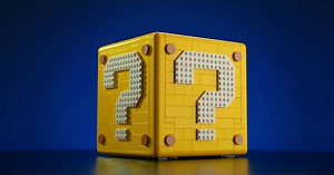 Punch this Lego Mario question mark block to open new worlds