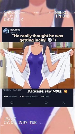 He really thought he was getting lucky! 💀 #shorts #anime #nagatoro #funny