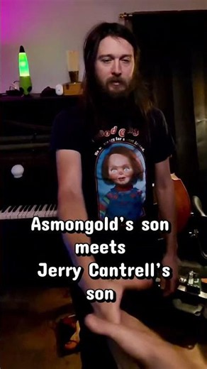🤯Asmongold’s son meets Jerry Cantrell’s son 🤯‪@AsmonTV‬