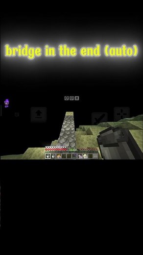 how to build automatic bridge in the end (minecraft) #minecraft #shorts