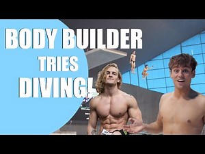 BODY BUILDER TRIES DIVING | Tom Daley #AD