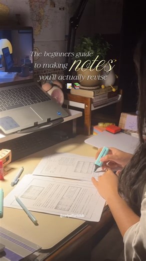 EarlyEffortClub on Instagram: "👇🏻📘The beginner’s guide to making notes you’ll actually revise: 🩵 1. One page = one concept. Don’t cram everything. Keep space to breathe — your brain loves clarity. 🩷 2. Write like you’re teaching yourself. Use simple words, arrows, flow — not long paragraphs. 💛 3. Color = memory trigger. Use one highlight color per subject. Don’t make it rainbow 🌈. 💚 4. Add keywords, not sentences. You’ll recall better when you’ve written in your own words. 💙 5. Keep a “
