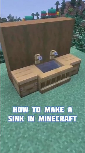 How To Build A Sink In Minecraft