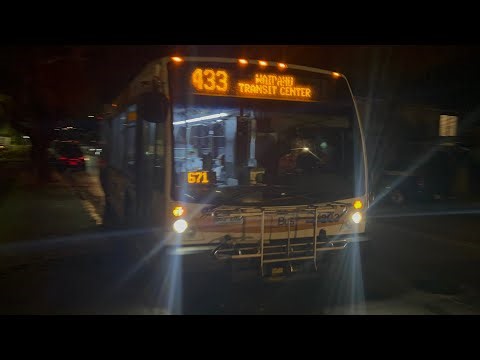 Thebus Honolulu Bus' 203 Nova Bus LFS Route 433 Waipahu Transit Center (Read Description)