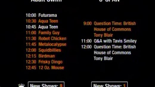 adult swim频道与美国其他频道的节目大比拼 ident 广告【放送文化】