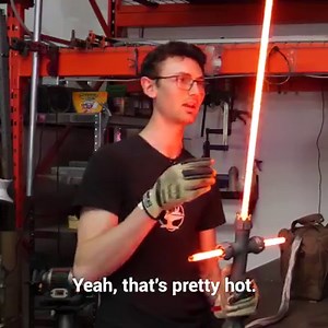 23K views · 74 reactions | WORLD'S FIRST Real Kylo Ren Lightsaber!  | The Hacksmith | Facebook