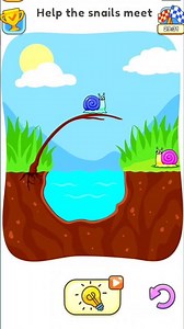 Help the snails meet 🤔😎 Dop-5 Delete One Part Game Level-269 #shortsfeed