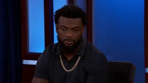 213K views · 159 reactions | Kansas City Chiefs Running Back Damien Williams & Chiefs Superfan Eric Stonestreet talk about winning Super Bowl LIV, partying after the game, Damien’s controversial touchdown, Eric being a lifelong Chiefs fan and crying several times after their win, Damien swapping jerseys with 49ers running back Raheem Mostert after the game, their love of Coach Andy Reid, and Damien grants Eric’s wish to have a Gatorade bath. | Jimmy Kimmel Live | Facebook