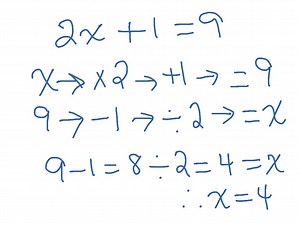 Solving Equations Using Flowcharts