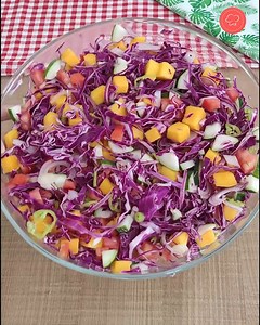 3M views · 62K reactions | Salada com Manga Super Colorida e Saborosa para o Natal | Receitas da Naná | Facebook
