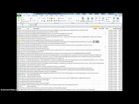 Tutorial: Coding Twitter Tweets in Excel