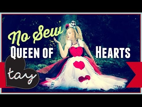 NO SEW Queen of Hearts Tutorial DIY