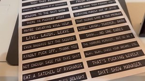 Printable Trendy and Snarky Labels | Journal Clipart | Planner Labels | Digital Collage Art - Etsy