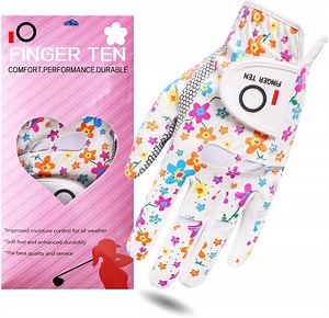 Ladies Golf Gloves Left Right Hand 1 Pack, Golf Glove for Women's Golfer Lh Rh All Weather Grip, Size Fit Small Medium Large XL