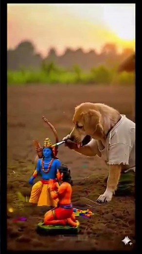 poor puppy and lord ram 🙏🏻💖 story 🙏🏻 #puppy #ram 🙏🏻🙏🏻