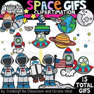 Space GIFs Clipartimation {Animated Clipart}